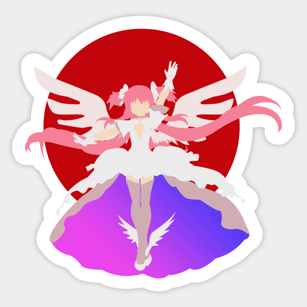 Ultimate Madoka Rising Sun Sticker by mapreduce